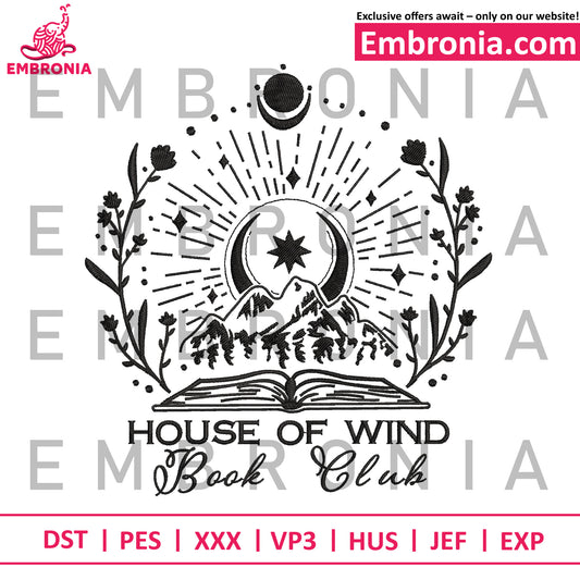 House of wind embroidery