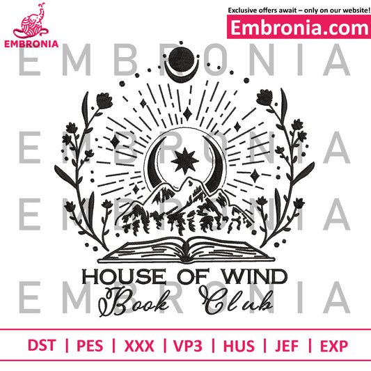 House of wind embroidery