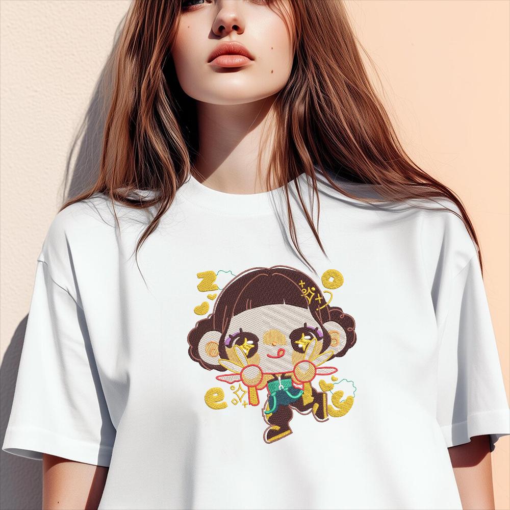 Huntrix Girls and Derpy Embroidery Design Bundle, Kpop Demon Hunters