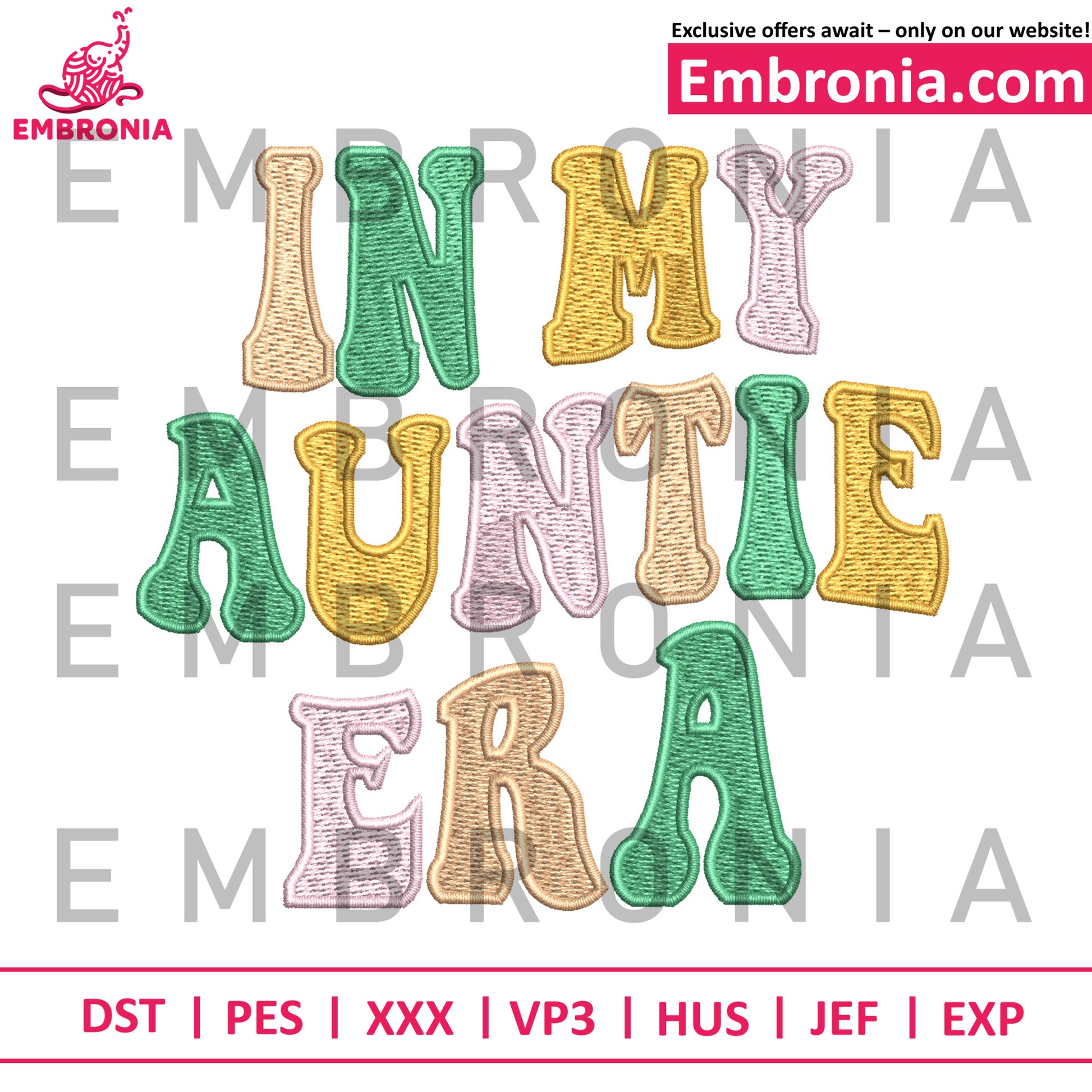 In my aunie era trend embroidery