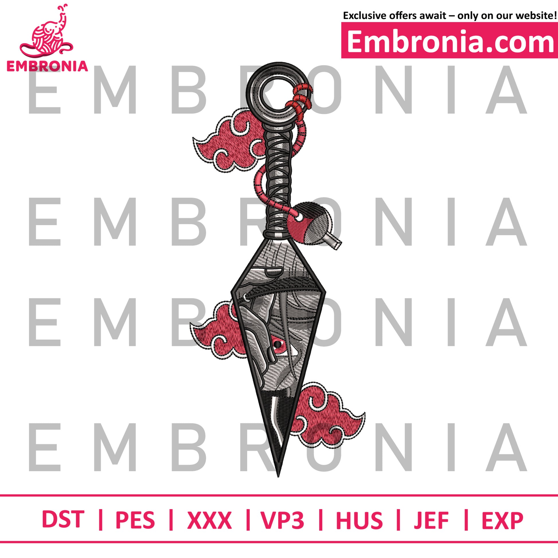 Itachi 190mm embroidery