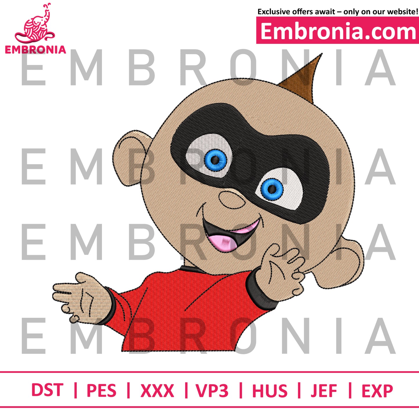 Jack-Jack Parr embroidery design