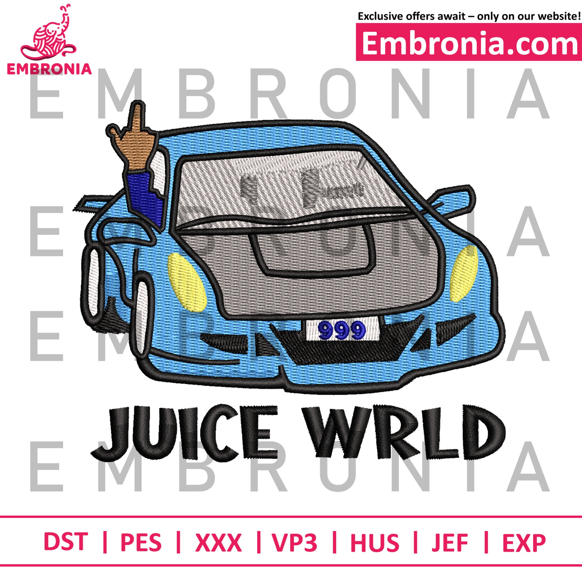 Jusie wrld embroidery