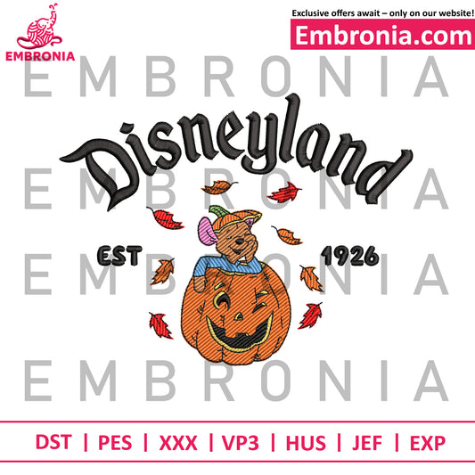 Kanga pumpkin embroidery