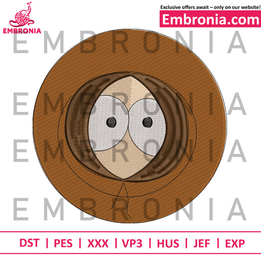 Kenny mccormick face embroidery