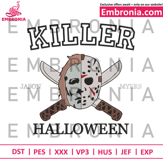 Killer jason embroidery