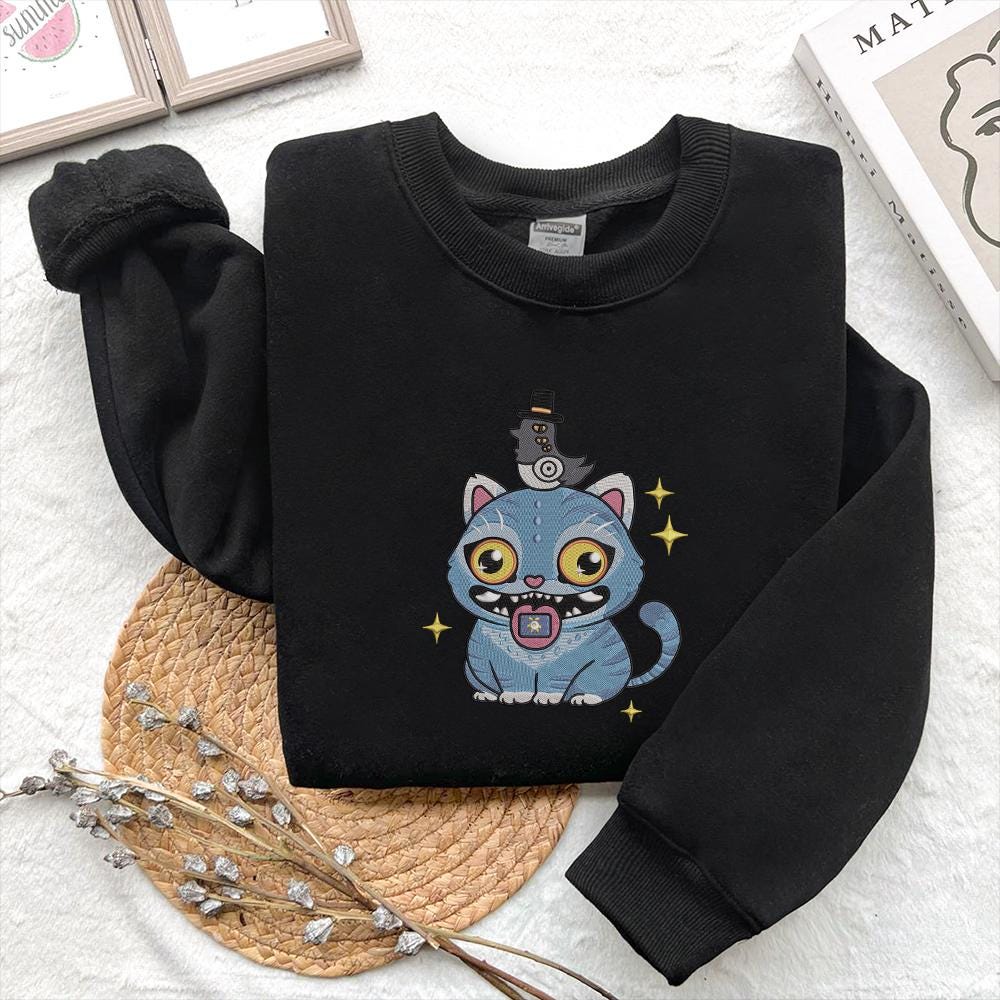 Kpop Demon Hunter Embroidery Design, Cute Bird and Tiger design