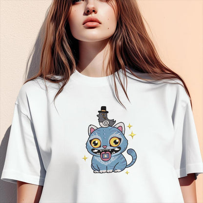 Kpop Demon Hunter Embroidery Design, Cute Bird and Tiger design