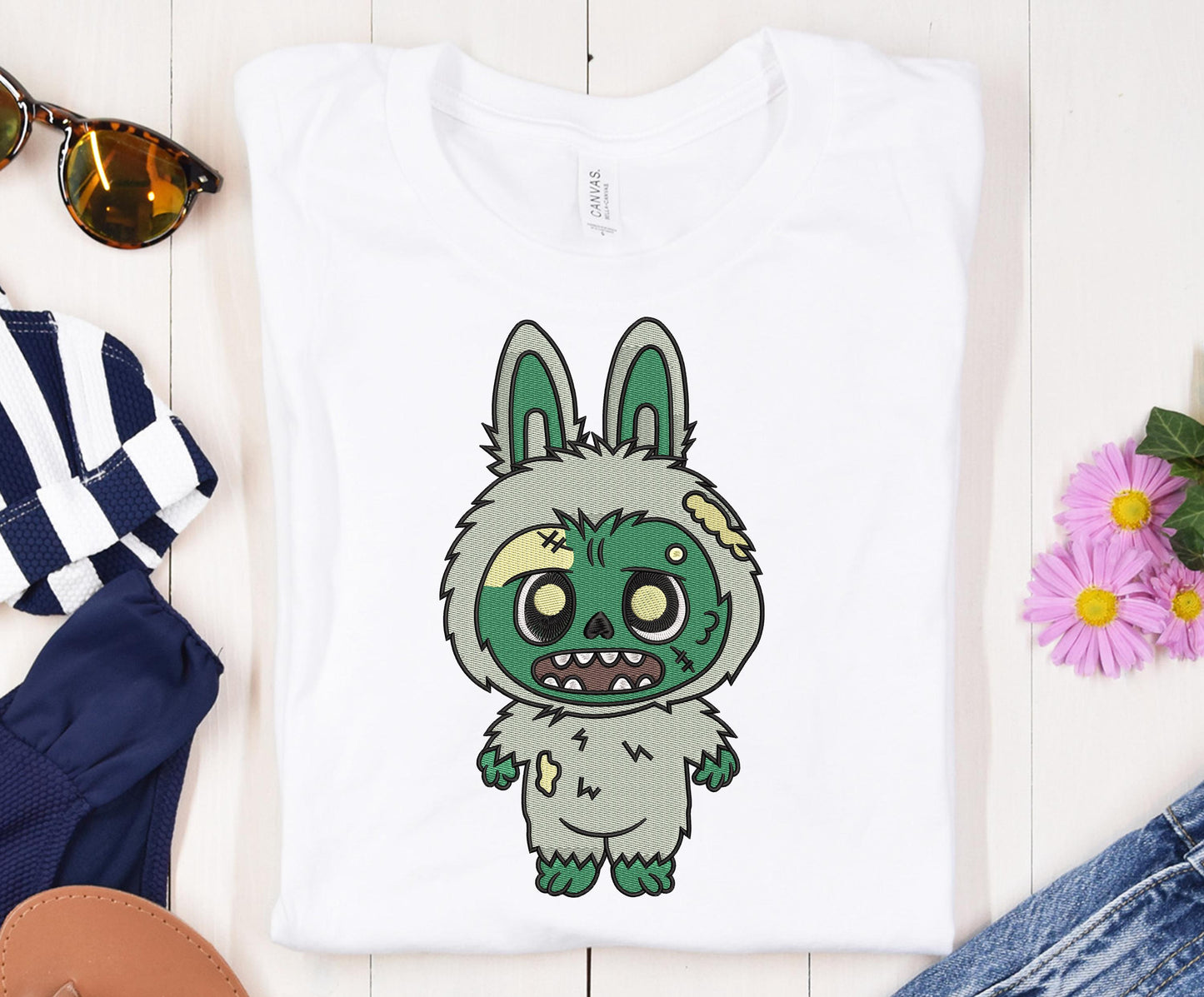 Labubu Halloween Embroidery Bundle, Labubu embroidery Design