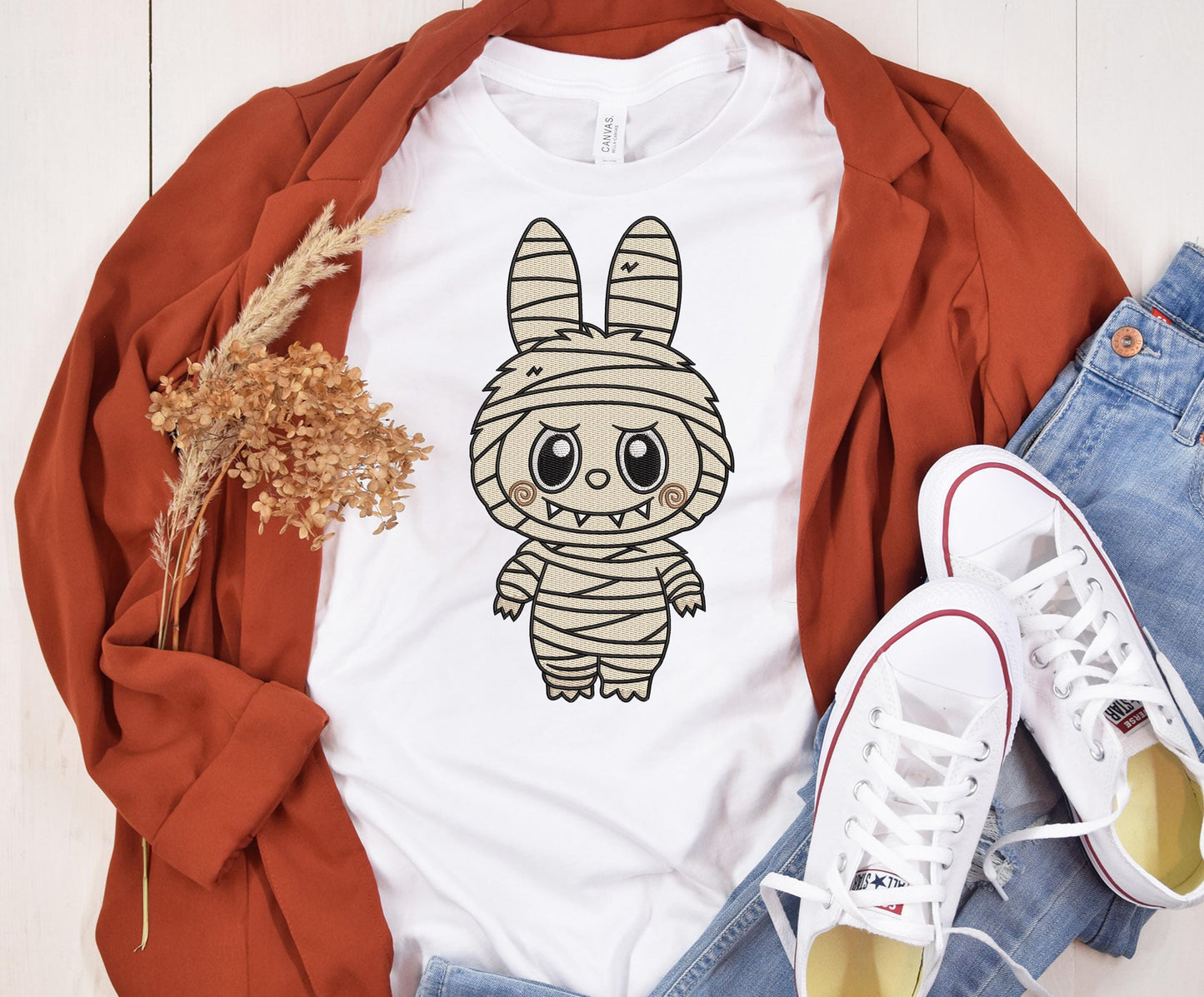 Labubu Halloween Embroidery Bundle, Labubu embroidery Design