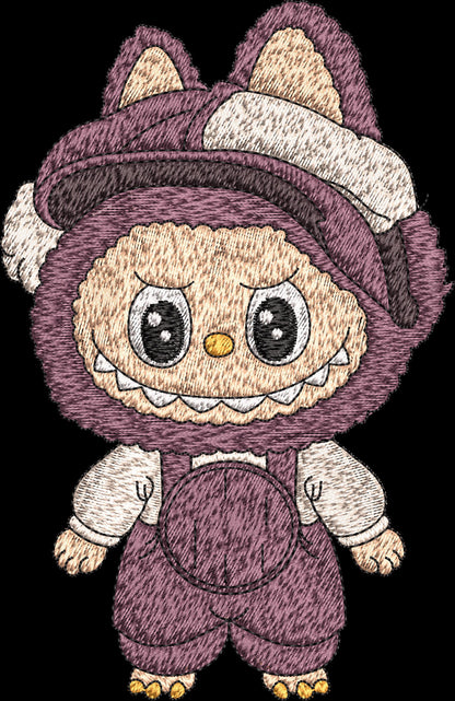 Labubu cartoon Embroidery Bundle, Labubu Embroidery Design