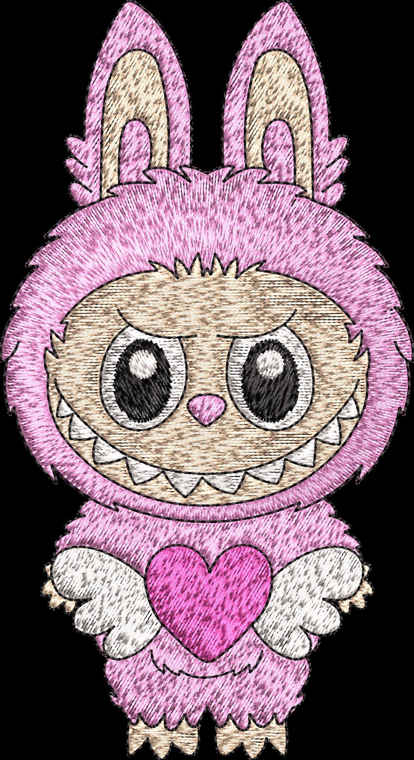 Labubu cartoon Embroidery Bundle, Labubu Embroidery Design