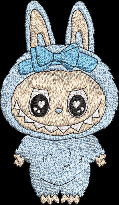 Labubu cartoon Embroidery Bundle, Labubu Embroidery Design