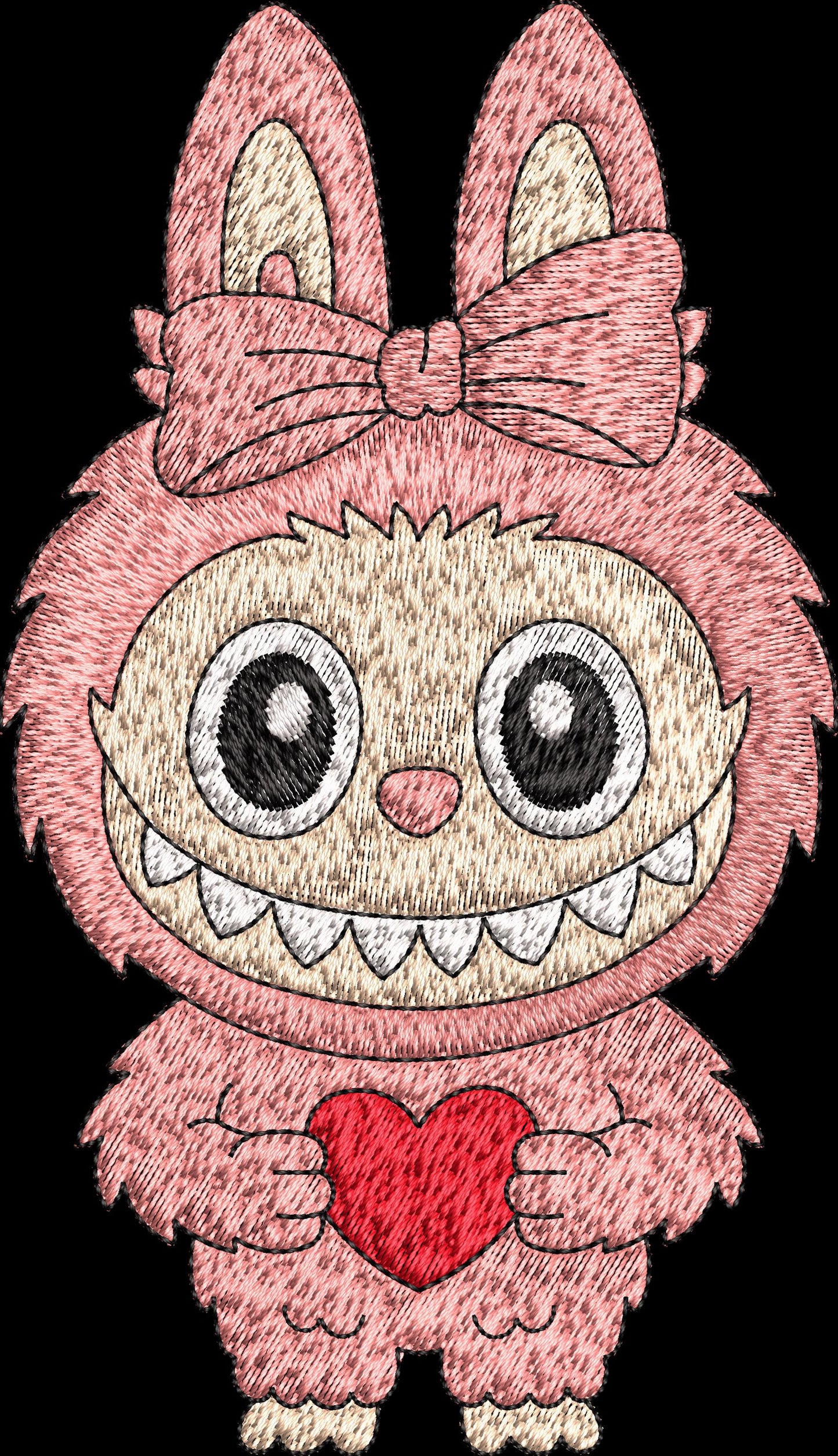 Labubu cartoon Embroidery Bundle, Labubu Embroidery Design