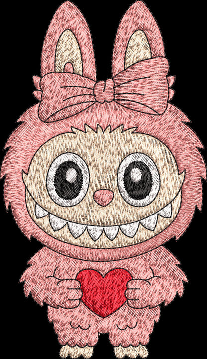 Labubu cartoon Embroidery Bundle, Labubu Embroidery Design