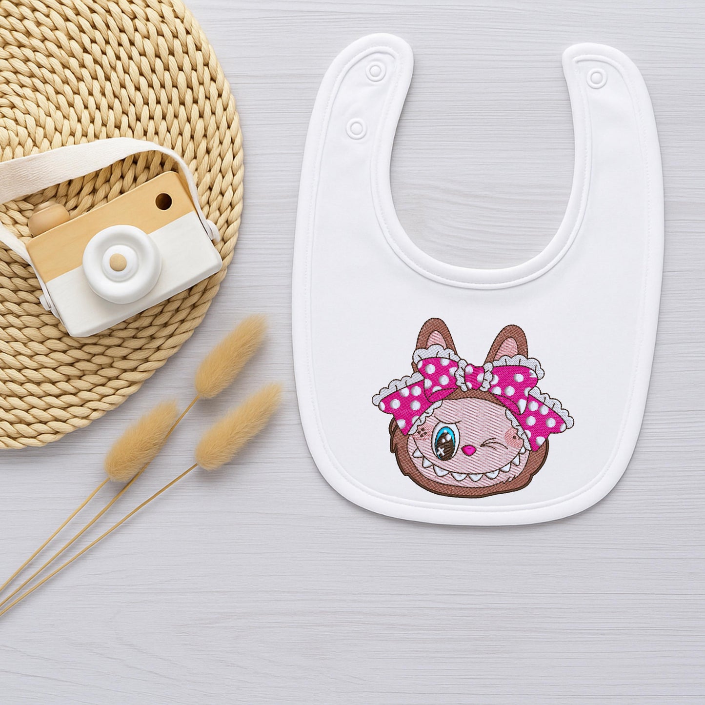 Labubu Face Embroidery Bundle, Labubu Monster Embroidery Design
