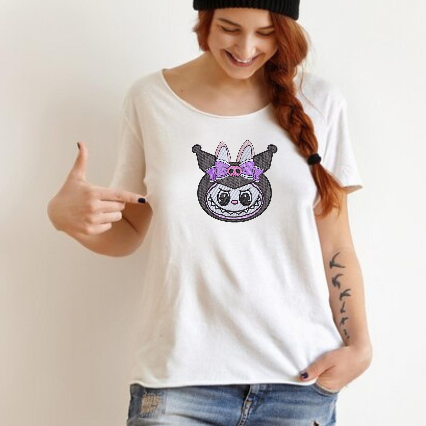 Labubu Face Embroidery Bundle, Labubu Monster Embroidery Design