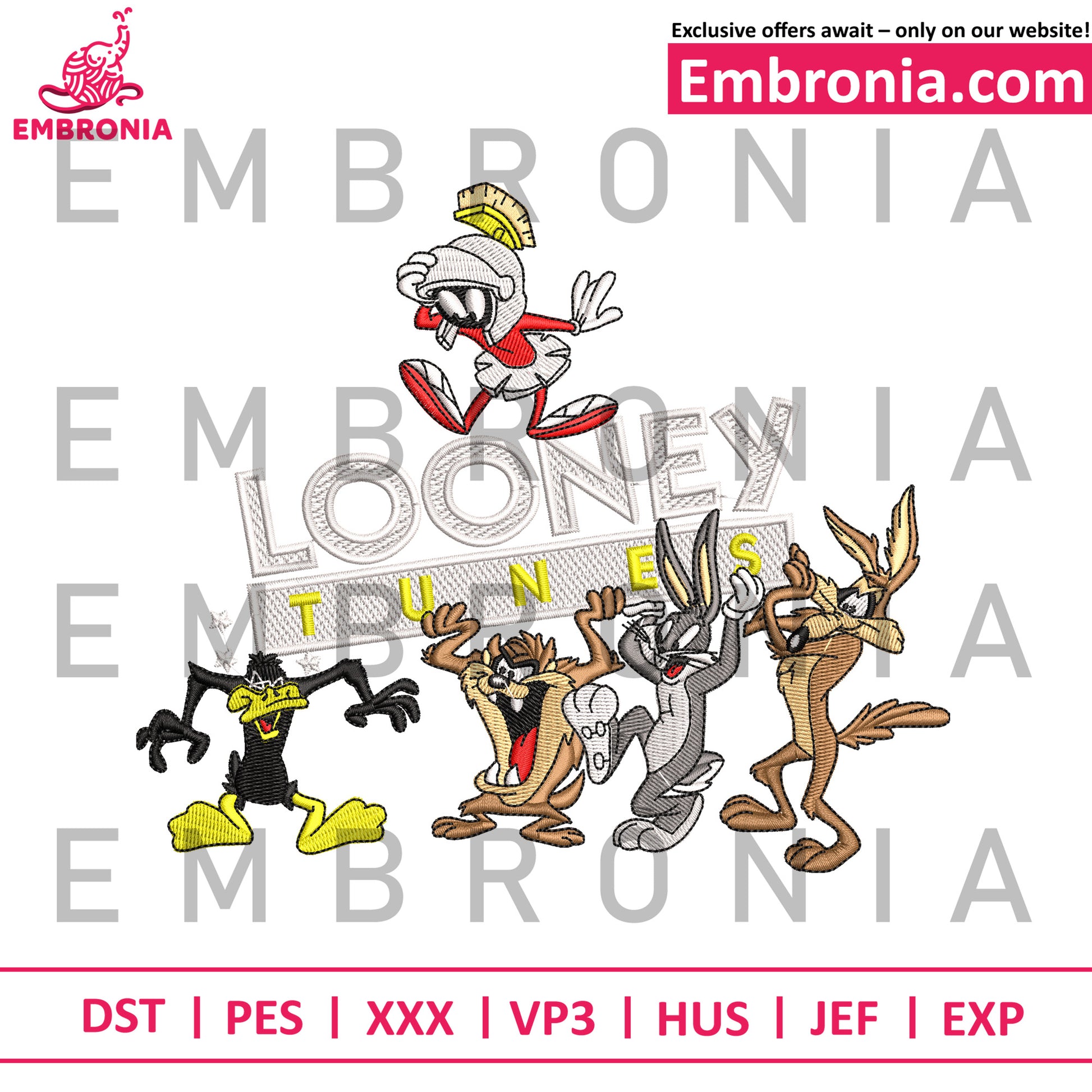 Looney Tunes embroidery