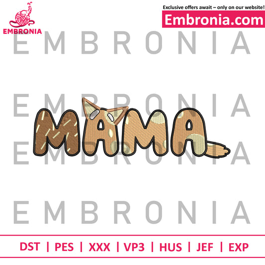 Mama embroidery