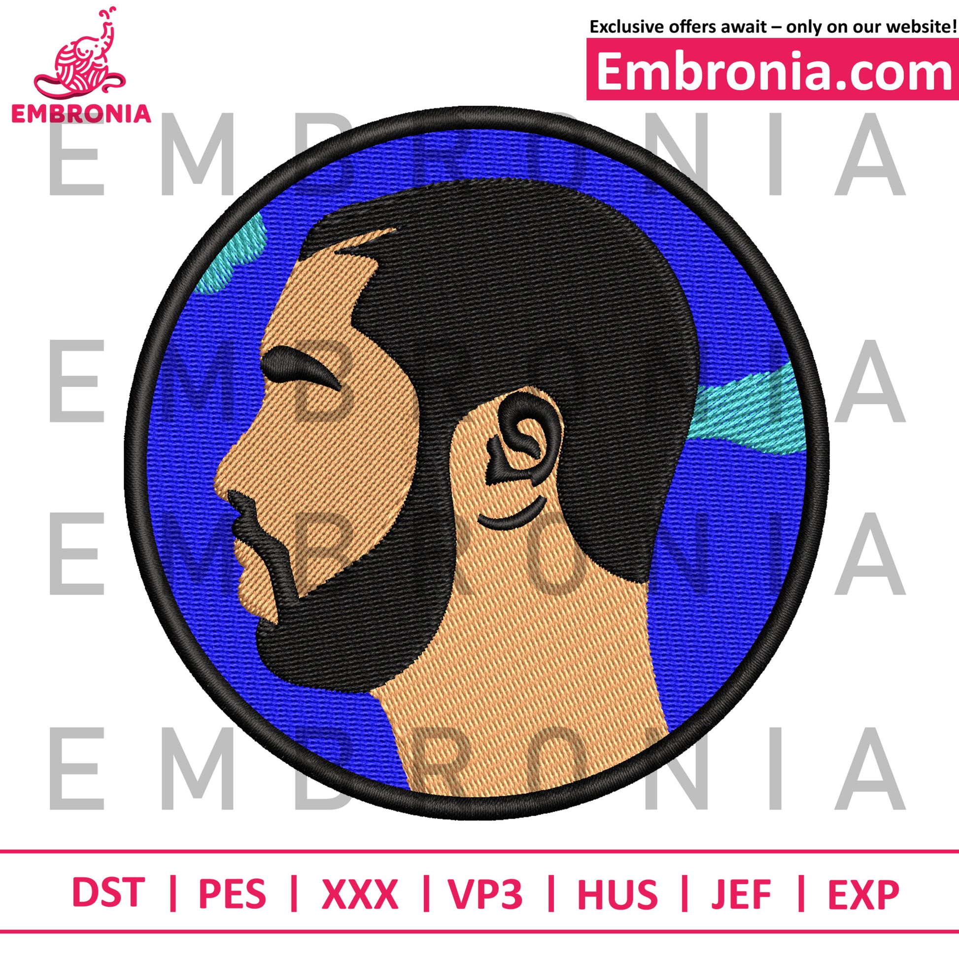 Man drake cool embroidery