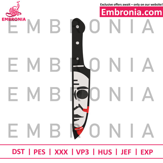 Michael's knife embroidery design