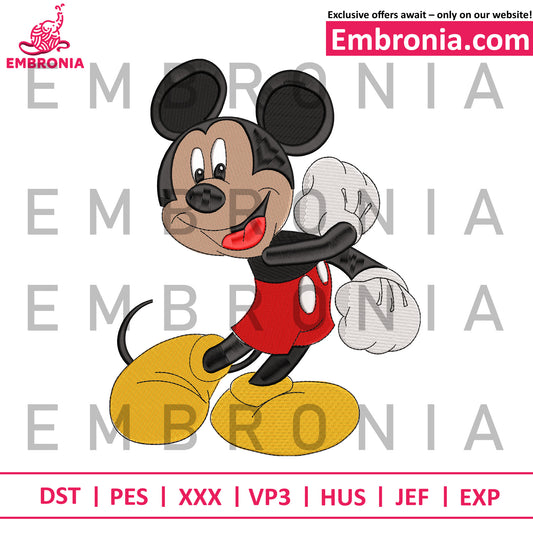 Mickey mouse disney embroidery design