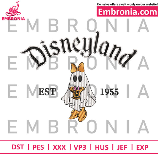 Minnie ghost embroidery