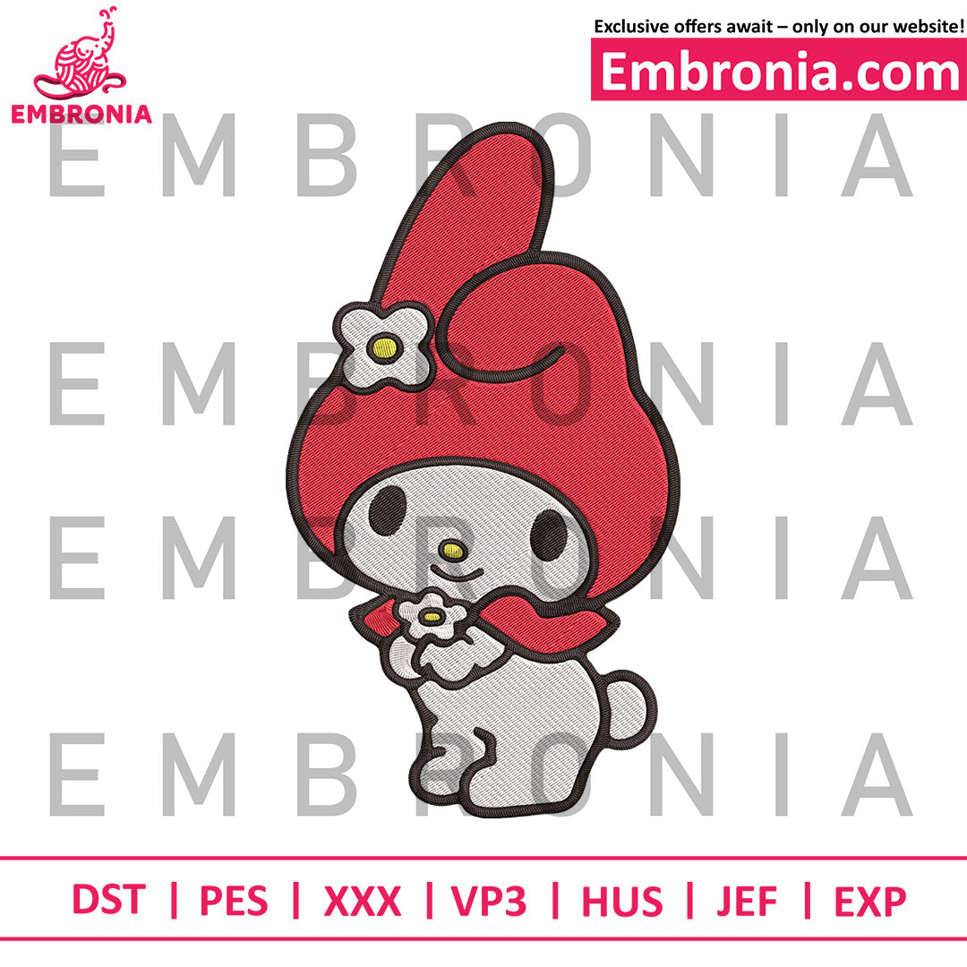 My melody embroidery design
