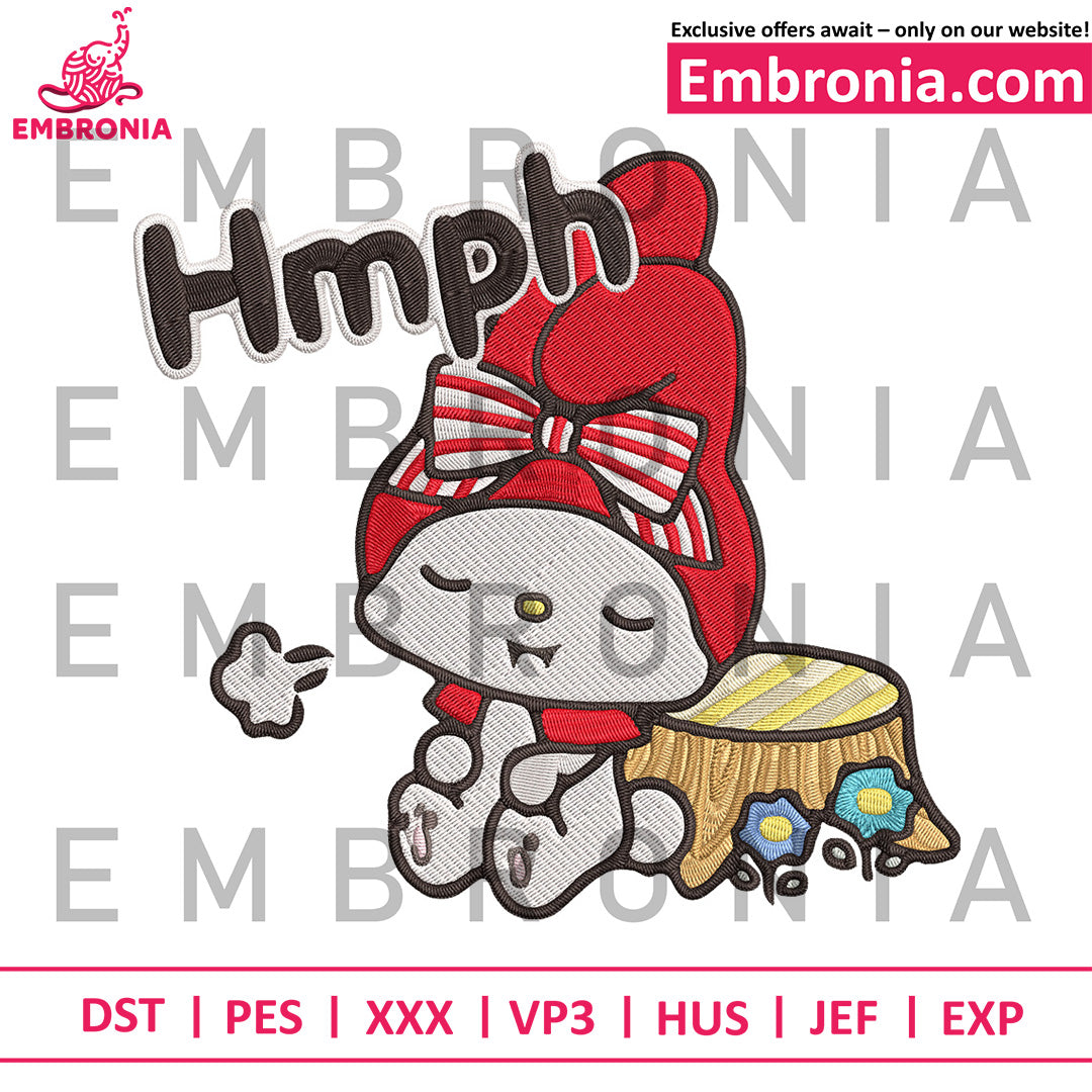My melody hmph embroidery