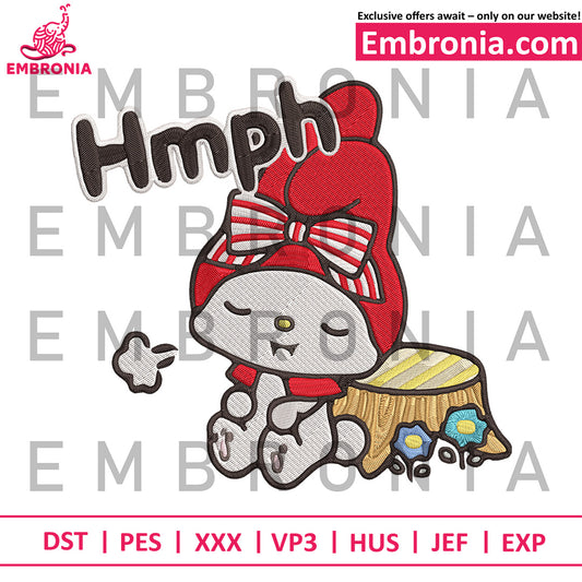 My melody hmph embroidery