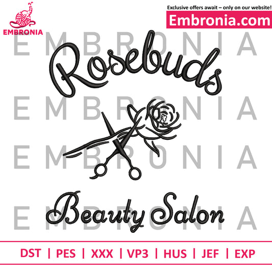 Rosebudes embroidery