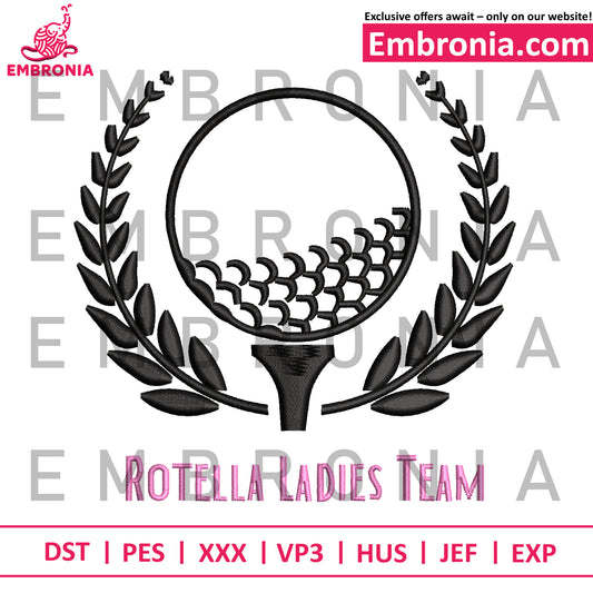 Rotella ladies team embroidery