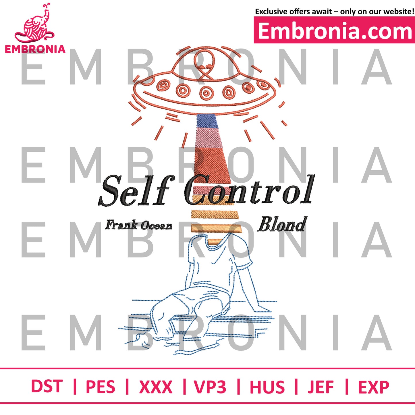 Self control embroidery