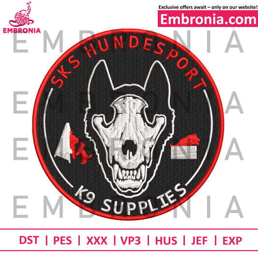 Sks hundesport embroidery