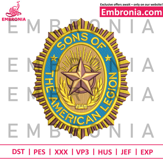 Sons of the american legion embroidery