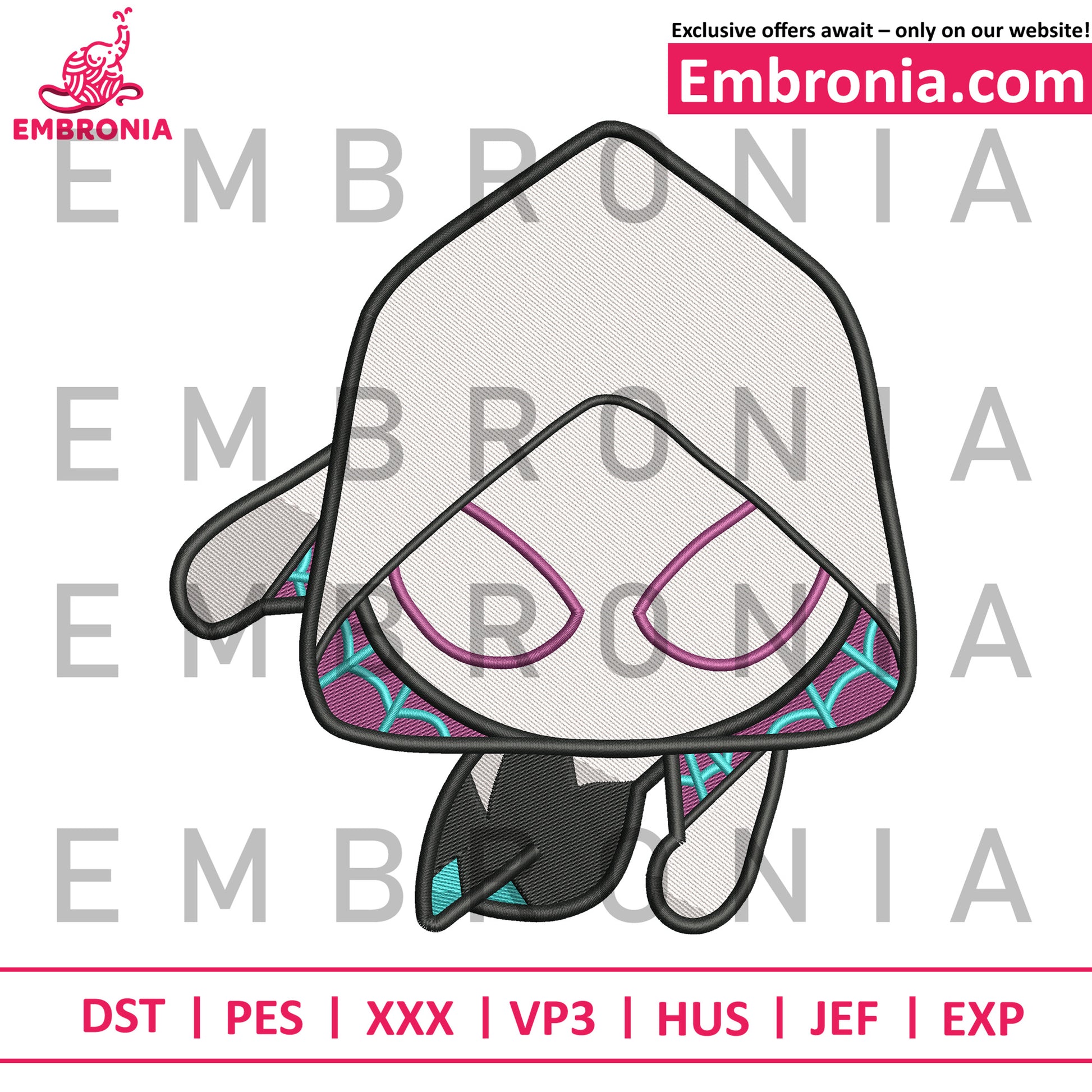 Spidergwen embroidery