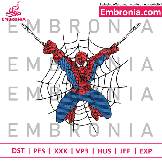 Spiderman embroidery
