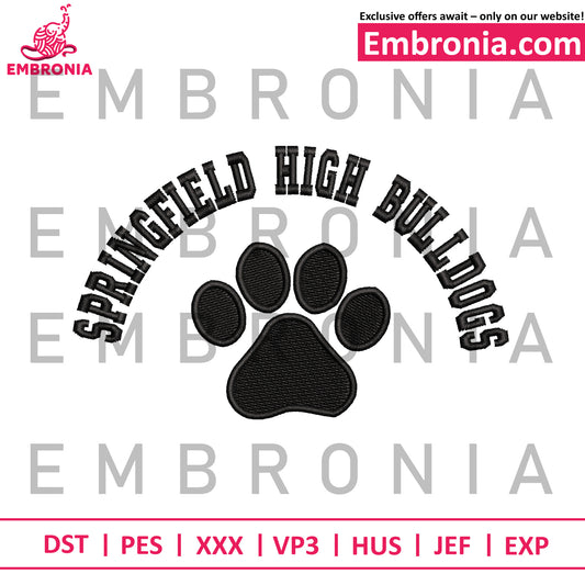 Springfield embroidery, small town vibe embroidery, classic usa embroidery