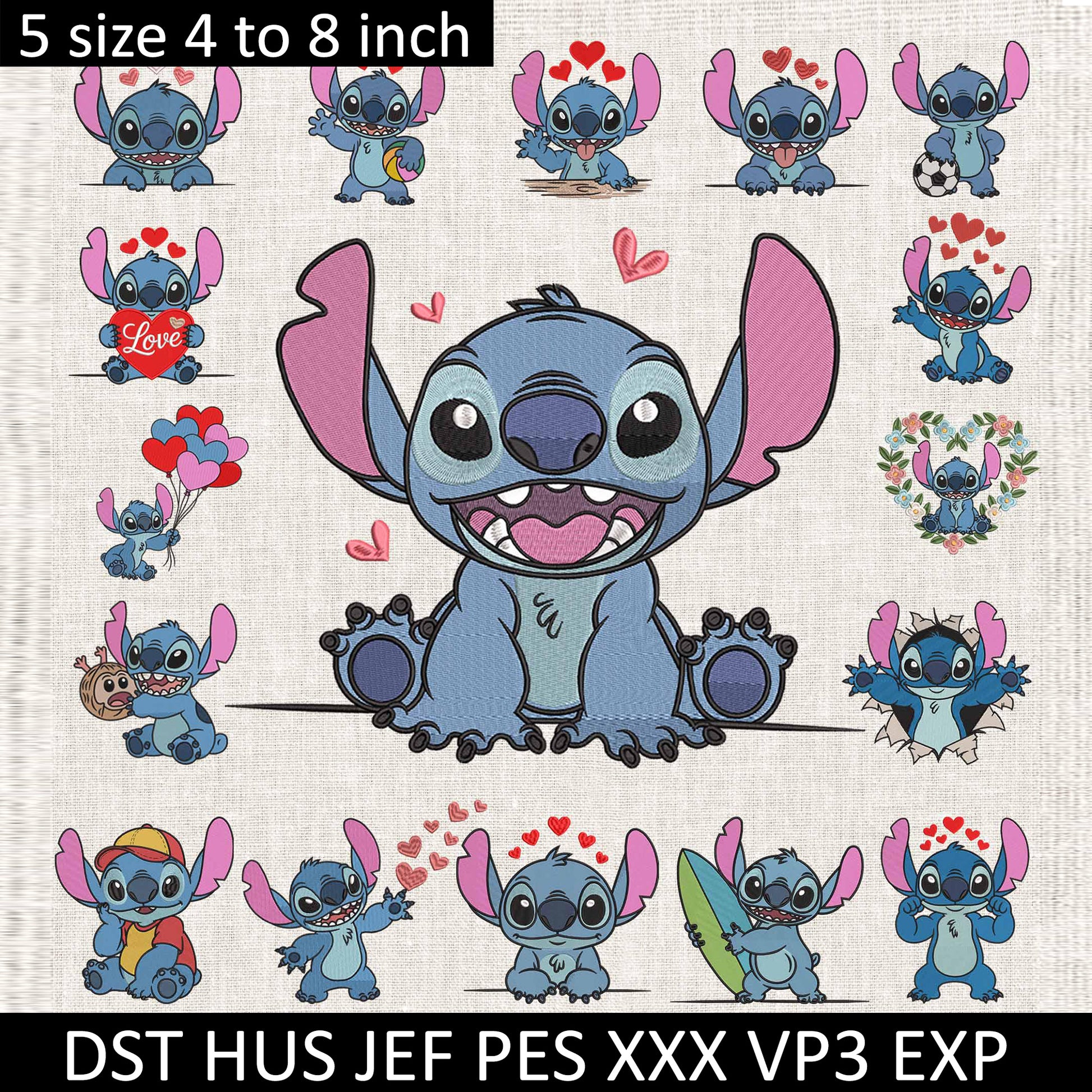 Stitch Embroidery Design bundle