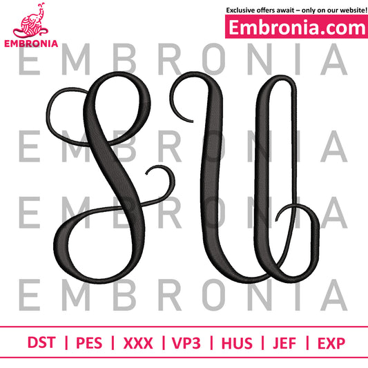 Su outline embroidery