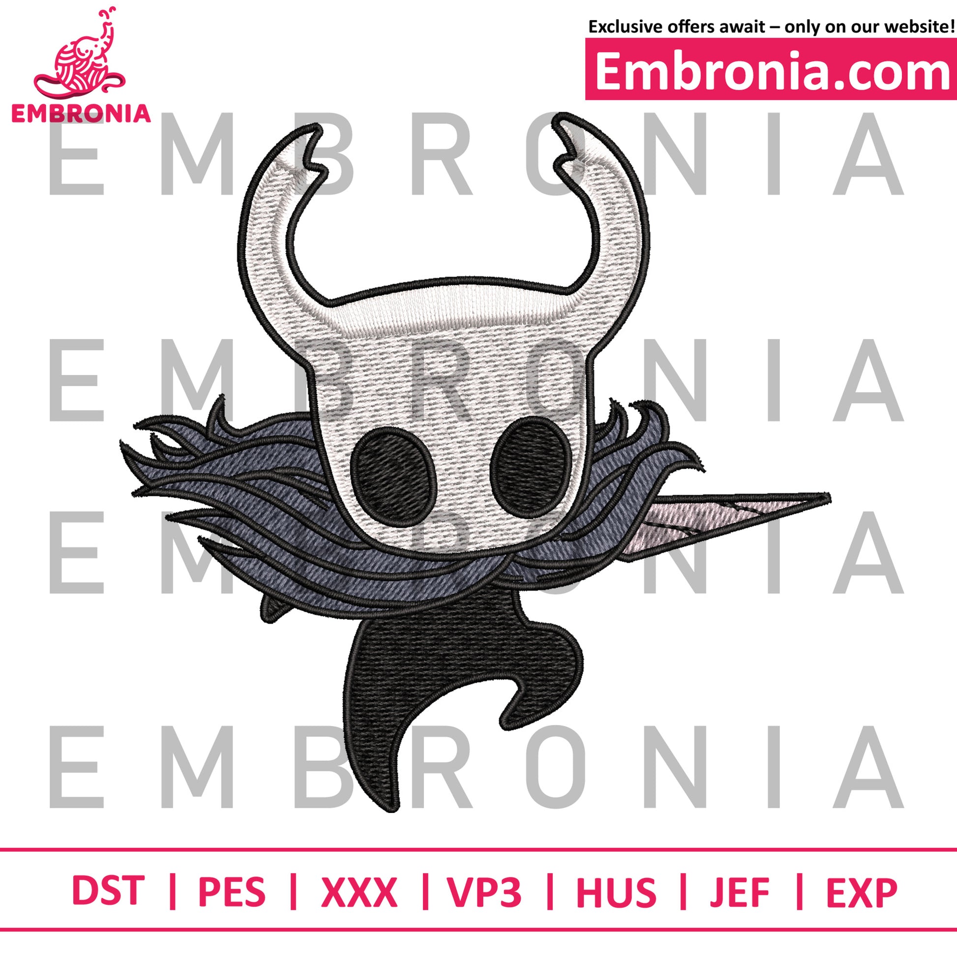 The hollow knight embroidery