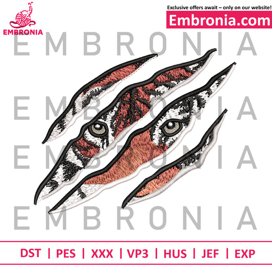 Tiger embroidery