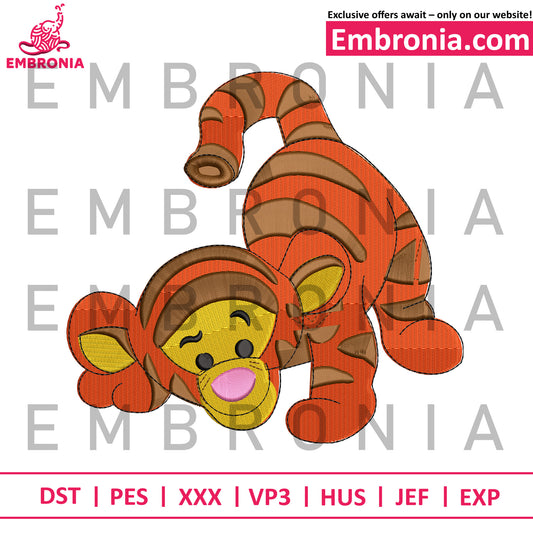 Tigger pooh embroidery design embroidery