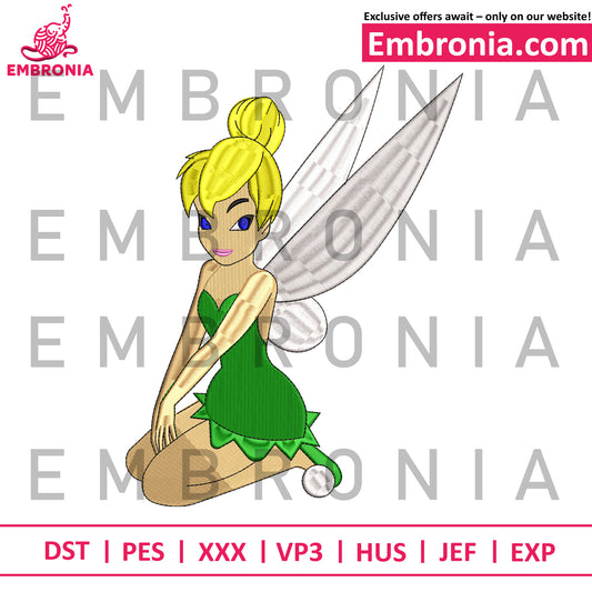 Tinker Bell embroidery design embroidery