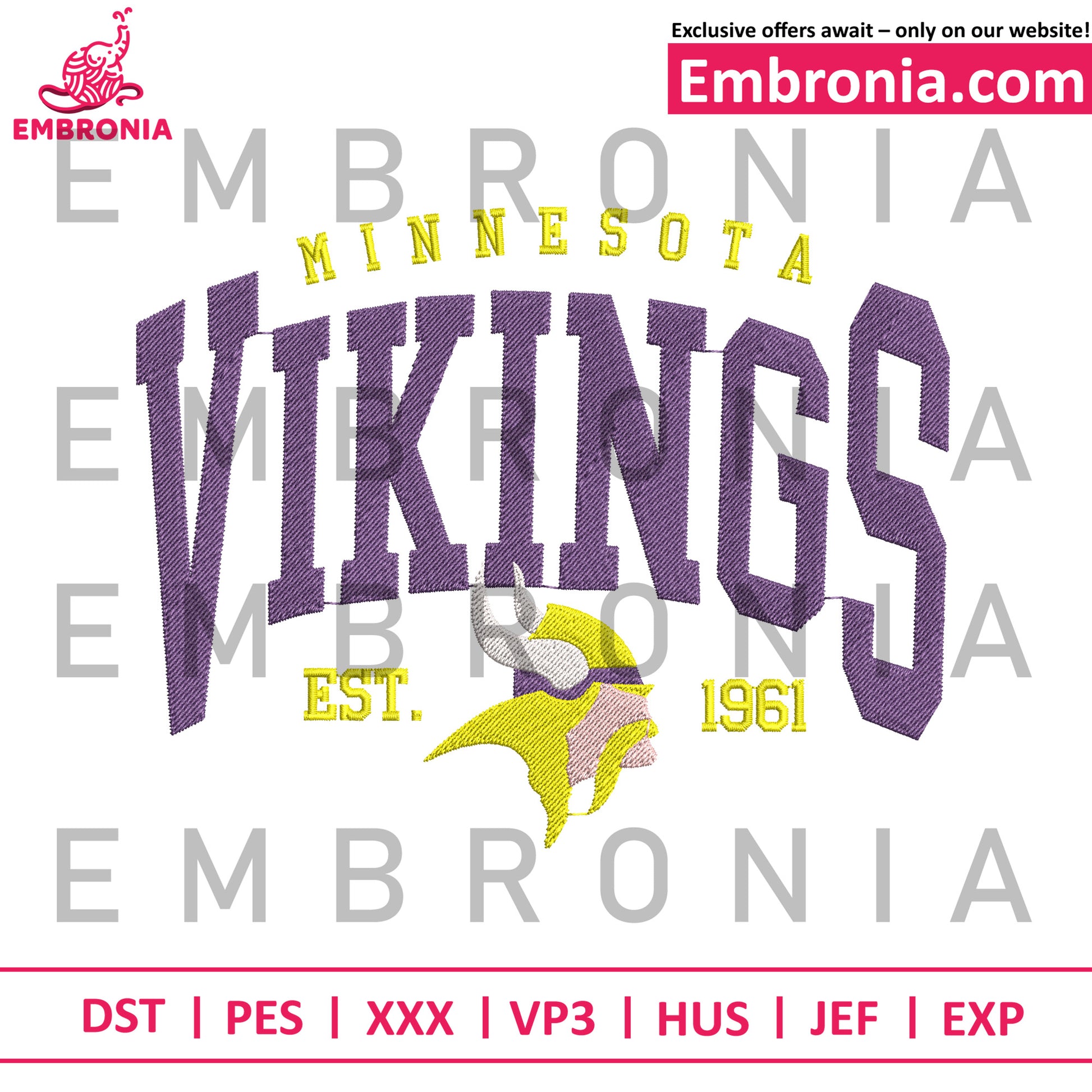 Vikings est embroidery