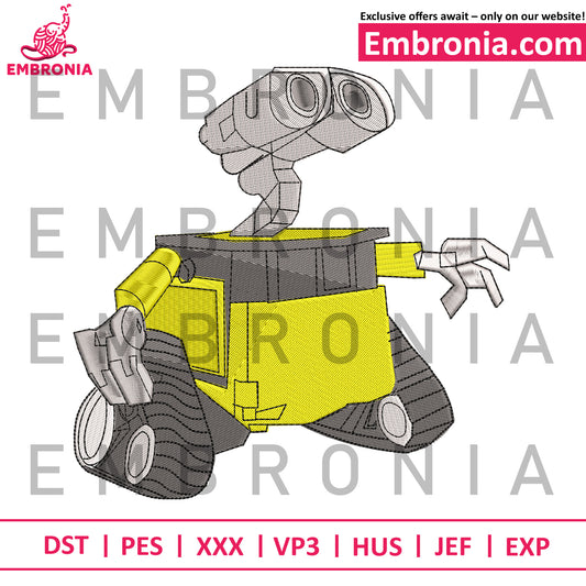 Wall-e embroidery