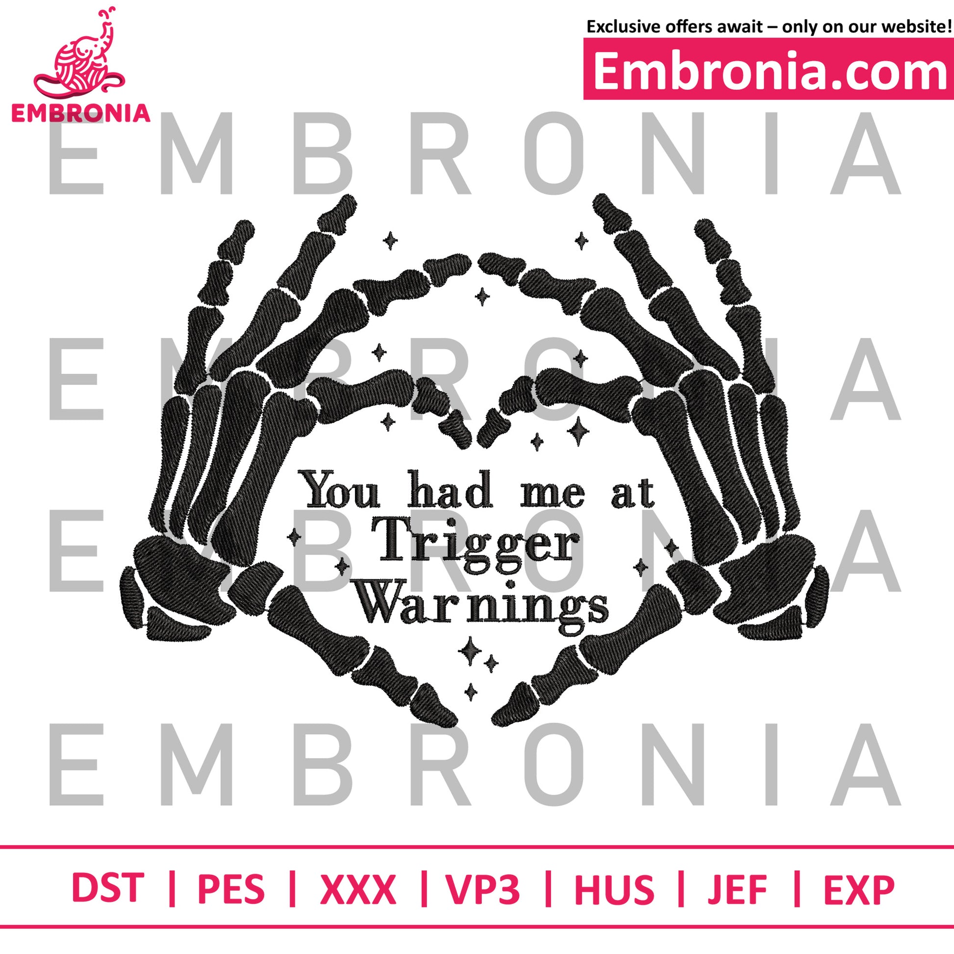 You had me at trigger embroidery